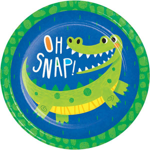 Alligator Party Dinner Plate (8/Pkg) by Creative Converting