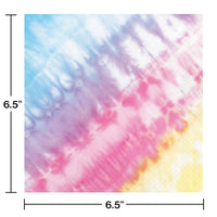192ct Bulk Tie Dye Party Luncheon Napkins
