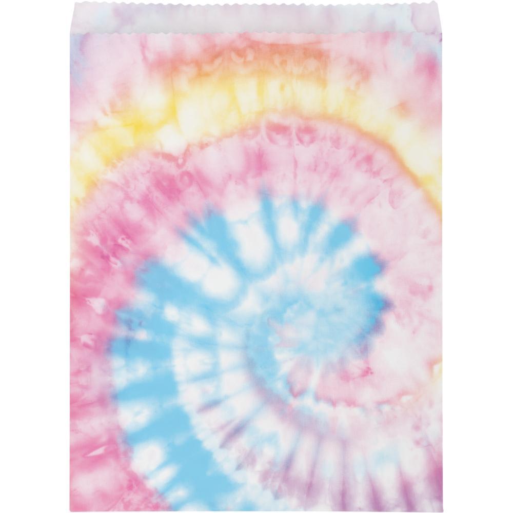 96ct Bulk Tie Dye Party Paper Treat Bags