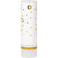 48ct Bulk White and Gold Wedding Confetti Cannons