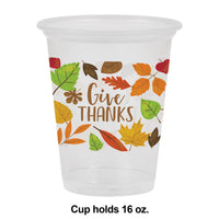 96ct Bulk Give Thanks Plastic Cups