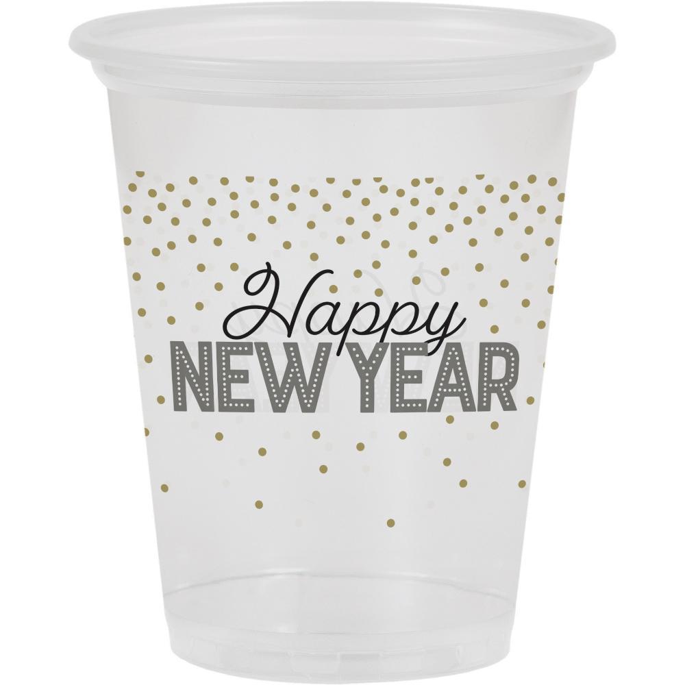 96ct Bulk Happy New Year Plastic Cups