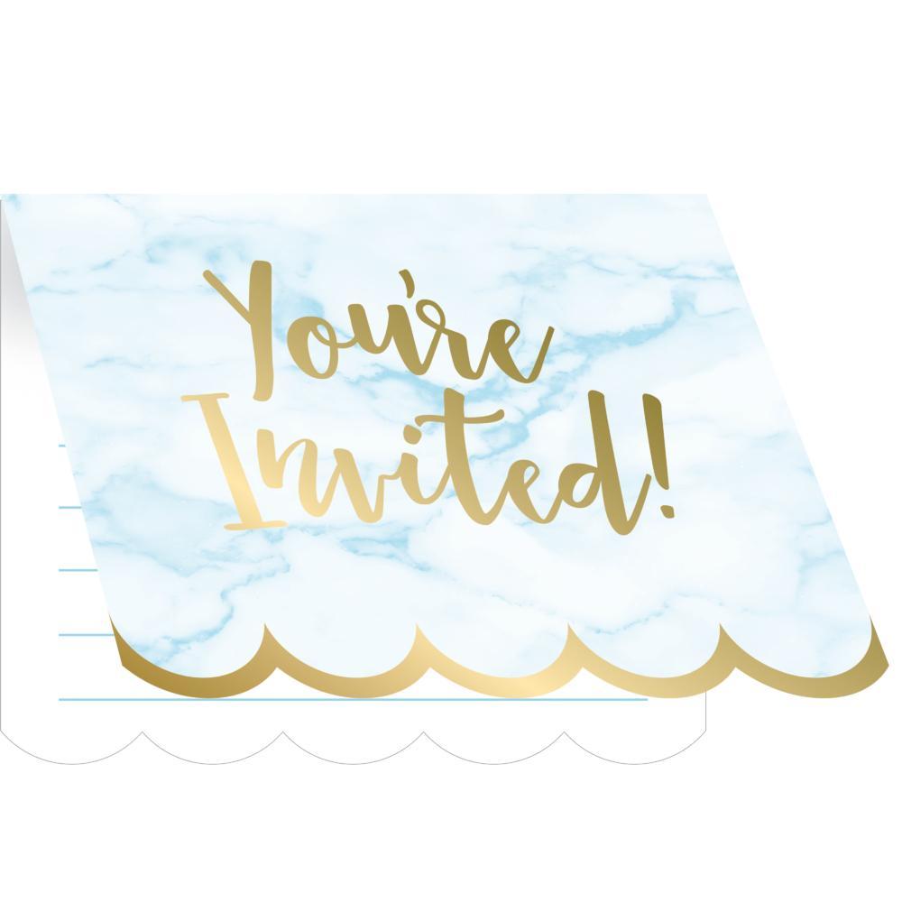 Blue Marble Invitations, 8 ct Party Supplies by Creative Converting