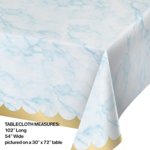 6ct Bulk Blue Marble Paper Table Covers