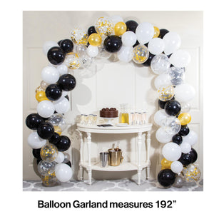 6 Kits Bulk Elegant Black and White Balloon Arch Kits