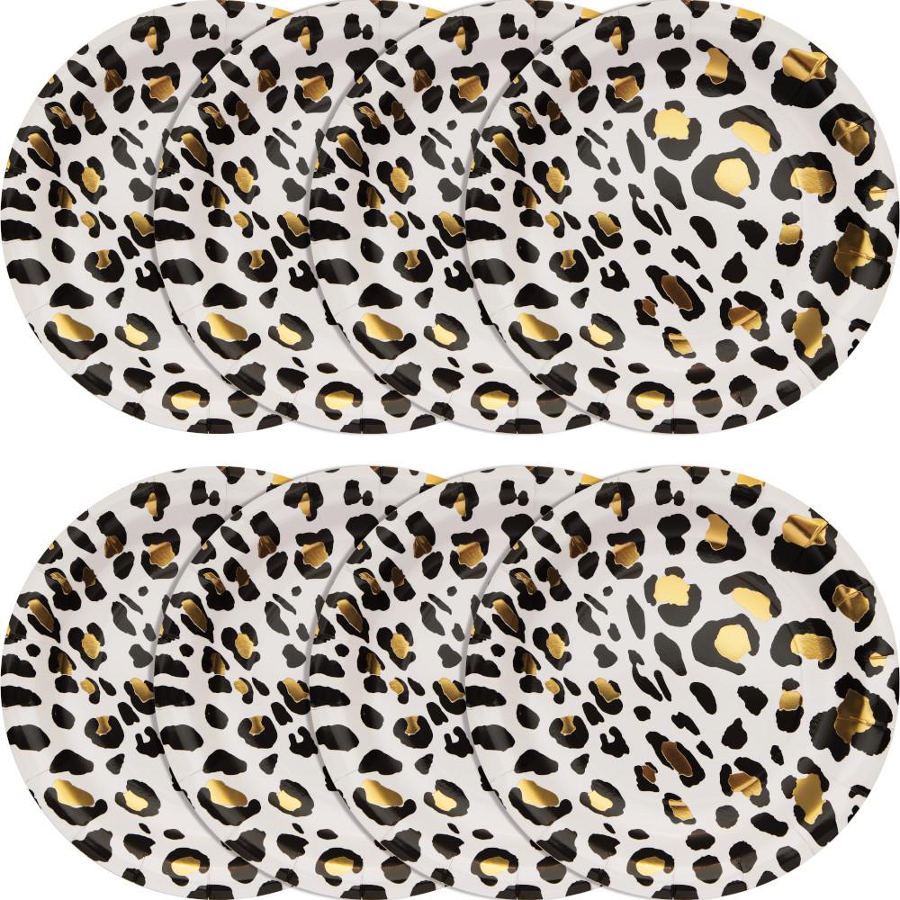 96ct Bulk Leopard Dinner Plates