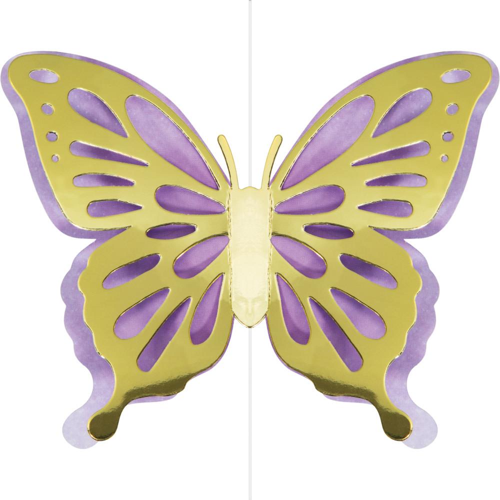 36ct Bulk Golden Butterfly Hanging Cutouts