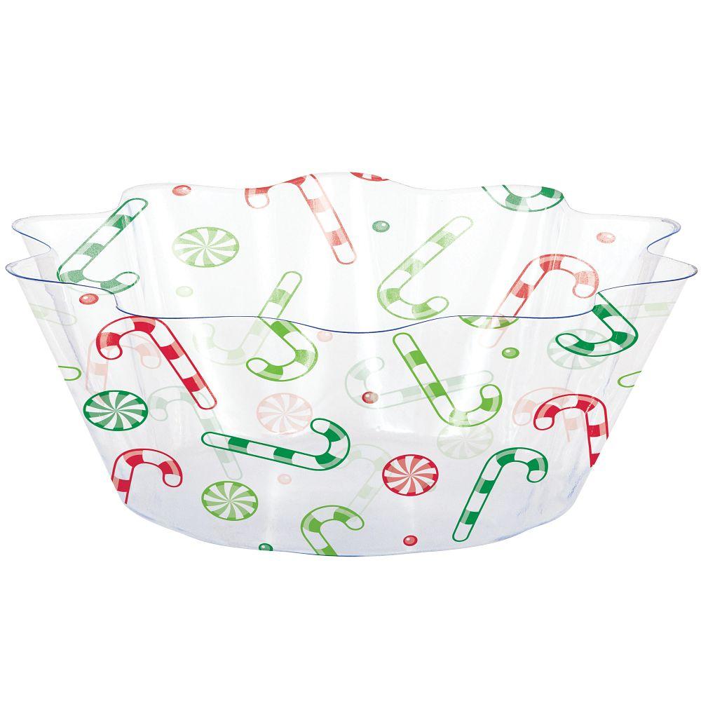 12ct Bulk Christmas Candy Fluted Bowl