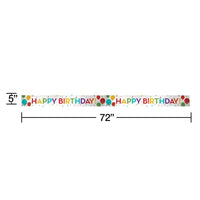12ct Bulk Happy Birthday Foil Banners