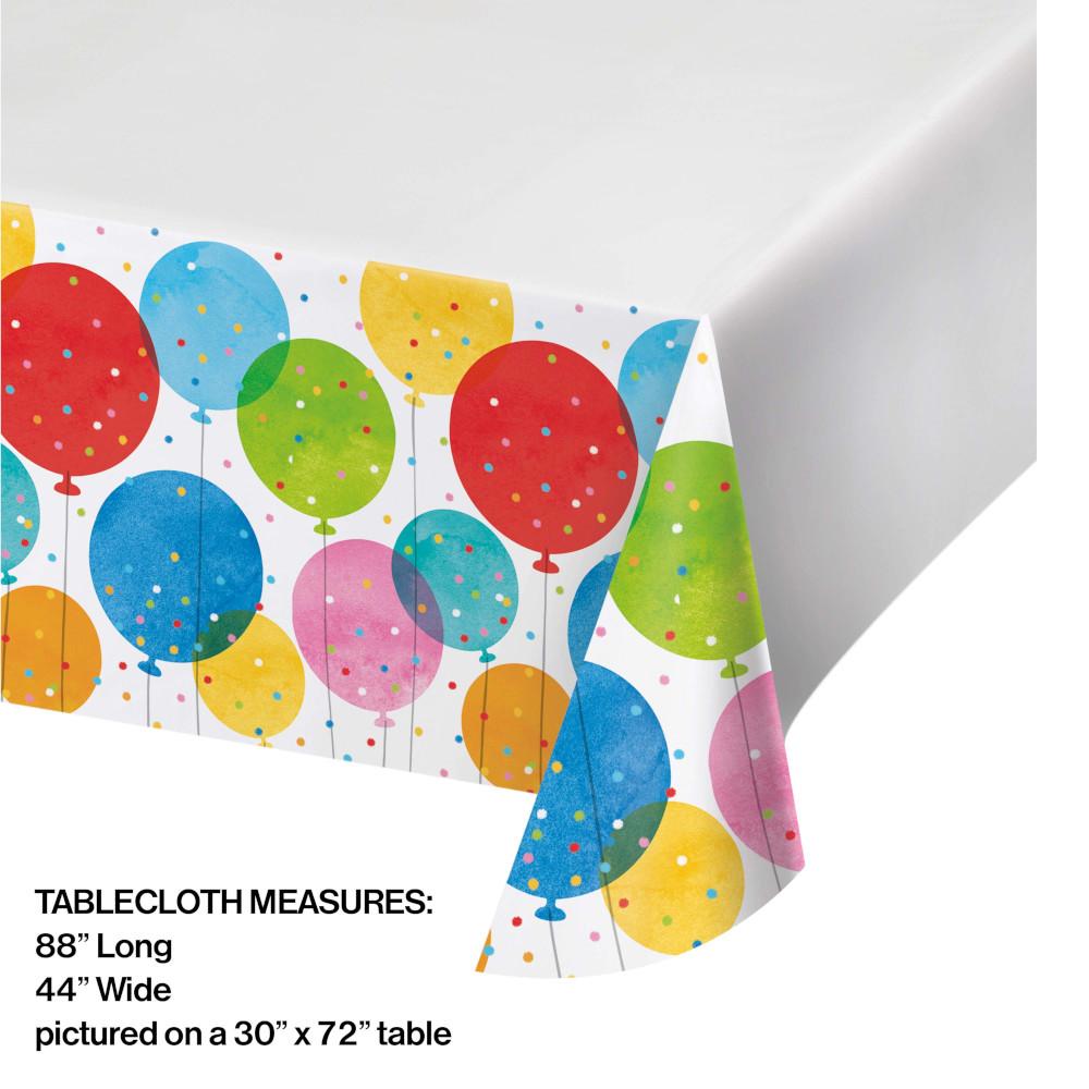 12ct Bulk Birthday Confetti Balloons Plastic Table Covers