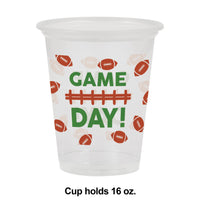 96ct Bulk Football Plastic Cup 16 oz