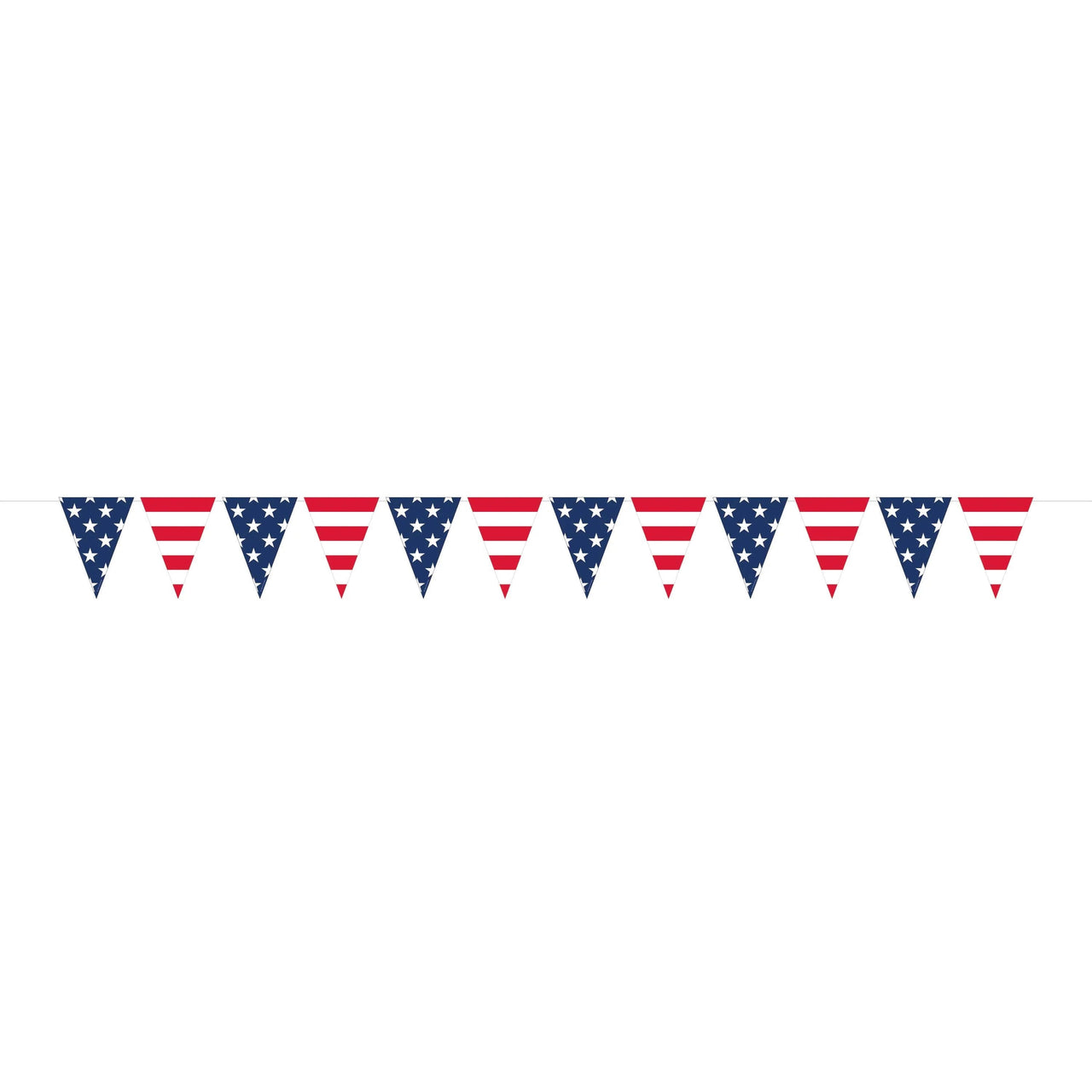 Bulk Case of Patriotic Pennant Banner