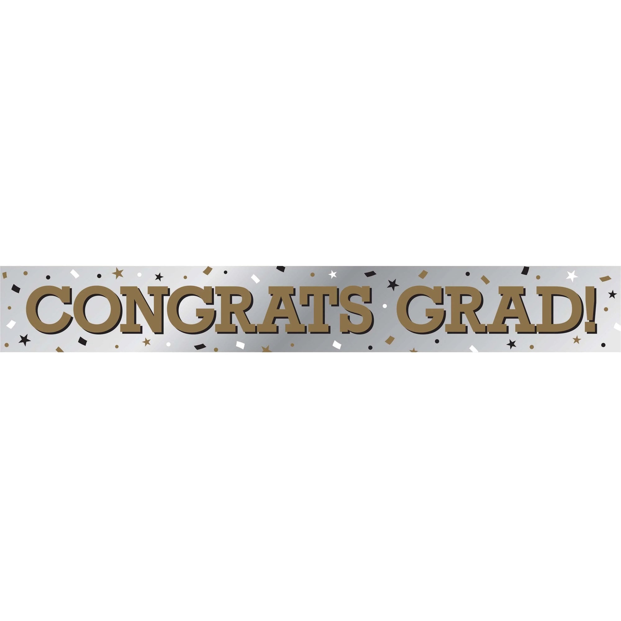 Bulk Case of Congrats Grad 6ft Foil Banner by Creative Converting
