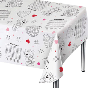 Bulk Case of Freestanding Tablecover, Paper, Valentine's Day Activity