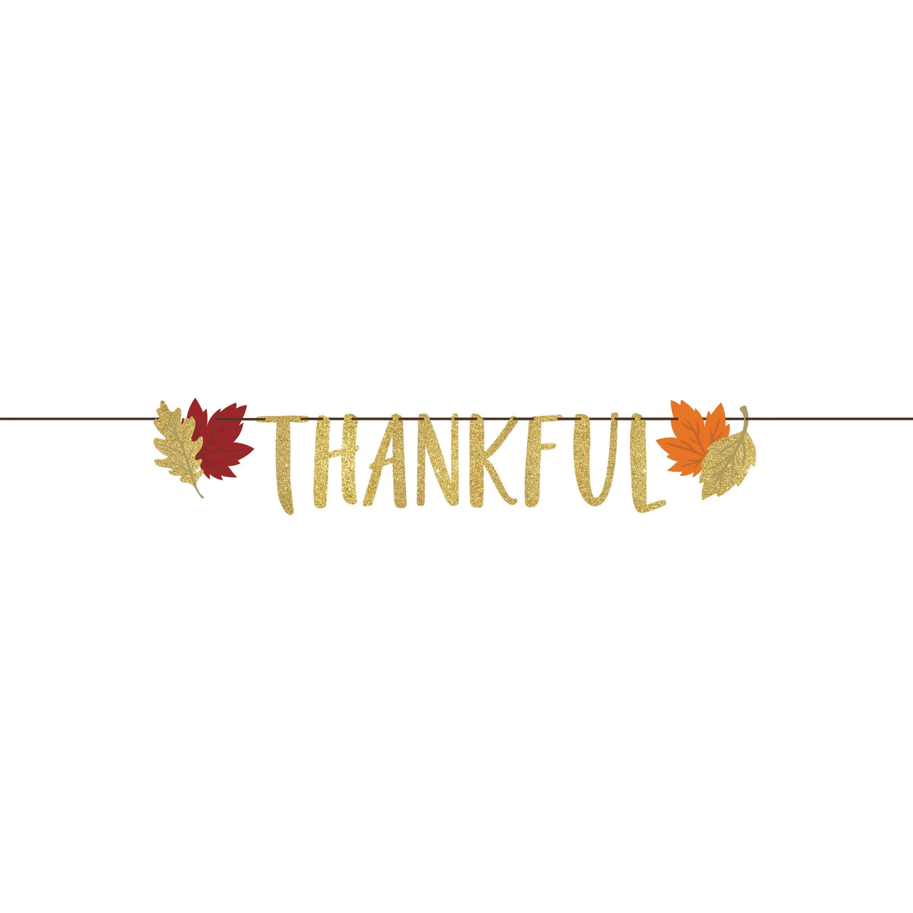 Bulk Case of Thankful Fall Ribbon Banner Shaped