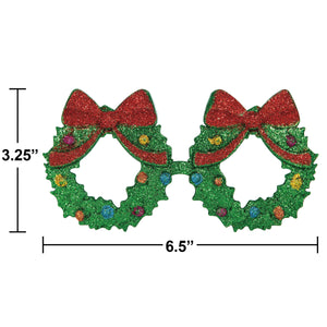 Bulk Case of Christmas Wreaths Christmas Glasses Favor