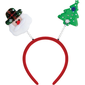Bulk Case of Christmas Plastic Headband w/ Boppers