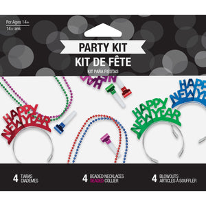 Bulk Case of Assorted Colors New Year Wearables Kit for 4