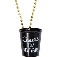 Bulk Case of New Year's Necklace w/ Shot Glass Favor