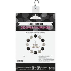 Bulk Case of New Year's Balloon Kit (1/Pkg)