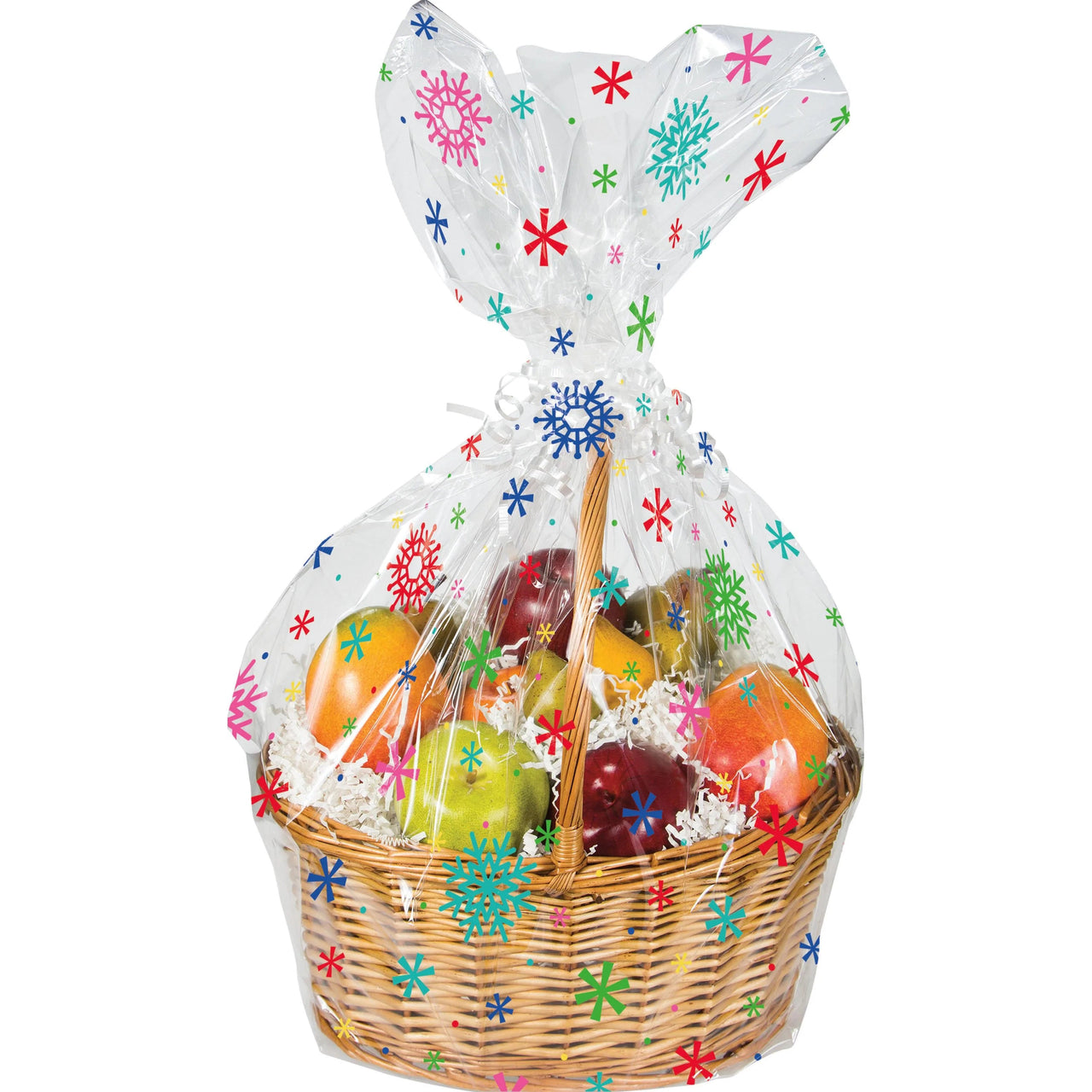 Bulk Case of Snowflake Basket Bag