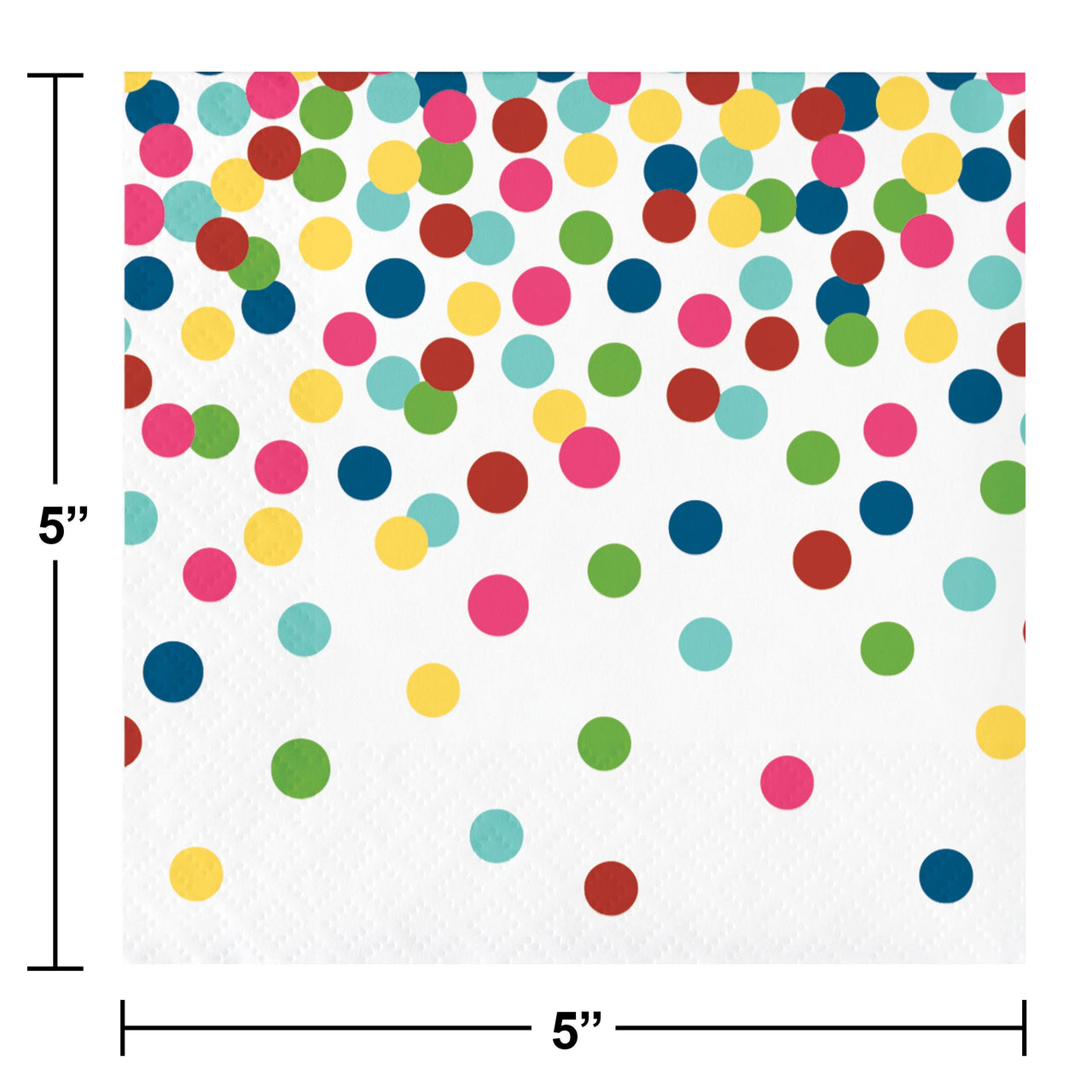 Bulk Case of Festive Fun 24ct 2ply Beverage Napkin (24/Pkg)