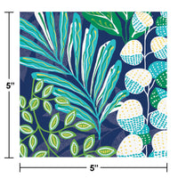 Bulk Case of Peaceful Palms 24ct 2ply Beverage Napkin