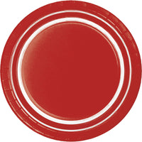 Bulk 120ct Classic Red 10ct Sturdy Style 8.75 Inch 8.75 inch Dinner Plate 
