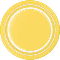 Bulk 120ct Soft Yellow 10ct Sturdy Style 8.75 Inch 8.75 inch Dinner Plate 
