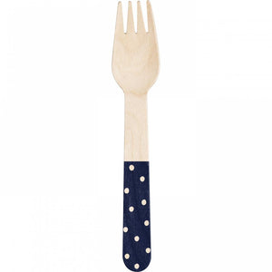 288ct Bulk Blue Dolly Parton Assorted Wooden Cutlery