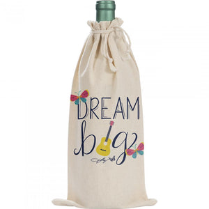 12ct Bulk Dolly Parton Canvas "Dream Big" Canvas Wine Gift Bag