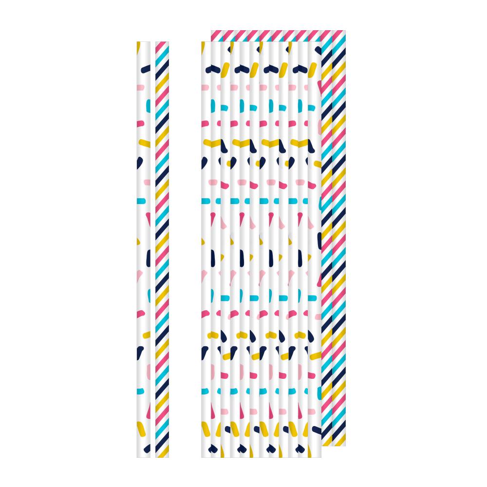 144ct Bulk Dolly Parton Assorted 7.75" Paper Straws