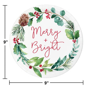 Bulk Case of Chic Holiday 8.75 Inch Dinner Plate