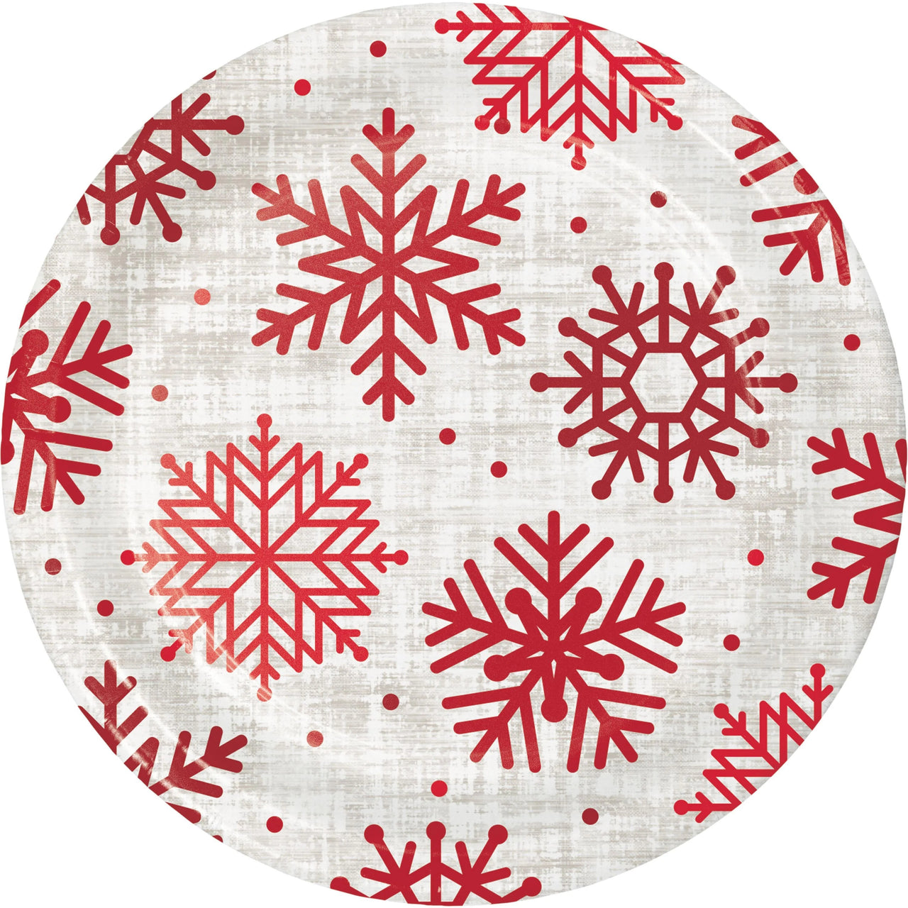 Bulk Case of Let It Snow 6.75 Inch Dessert Plate