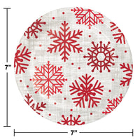 Bulk Case of Let It Snow 6.75 Inch Dessert Plate