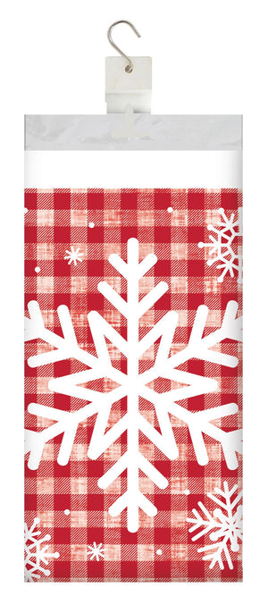 Bulk Case of Let It Snow Paper Tablecover Border Print, 54" x 102"