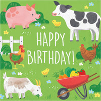 Bulk Case of Farm Animals Luncheon Napkin