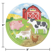 Bulk Case of Farm Animals 6.75 Inch Dessert Plate