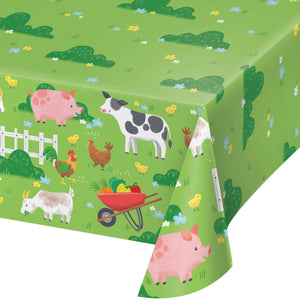 Bulk Case of Farm Animals Tablecover, Paper 54"x102"