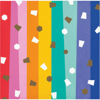 Bulk Case of Birthday Confetti Beverage Napkin