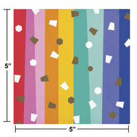 Bulk Case of Birthday Confetti Beverage Napkin