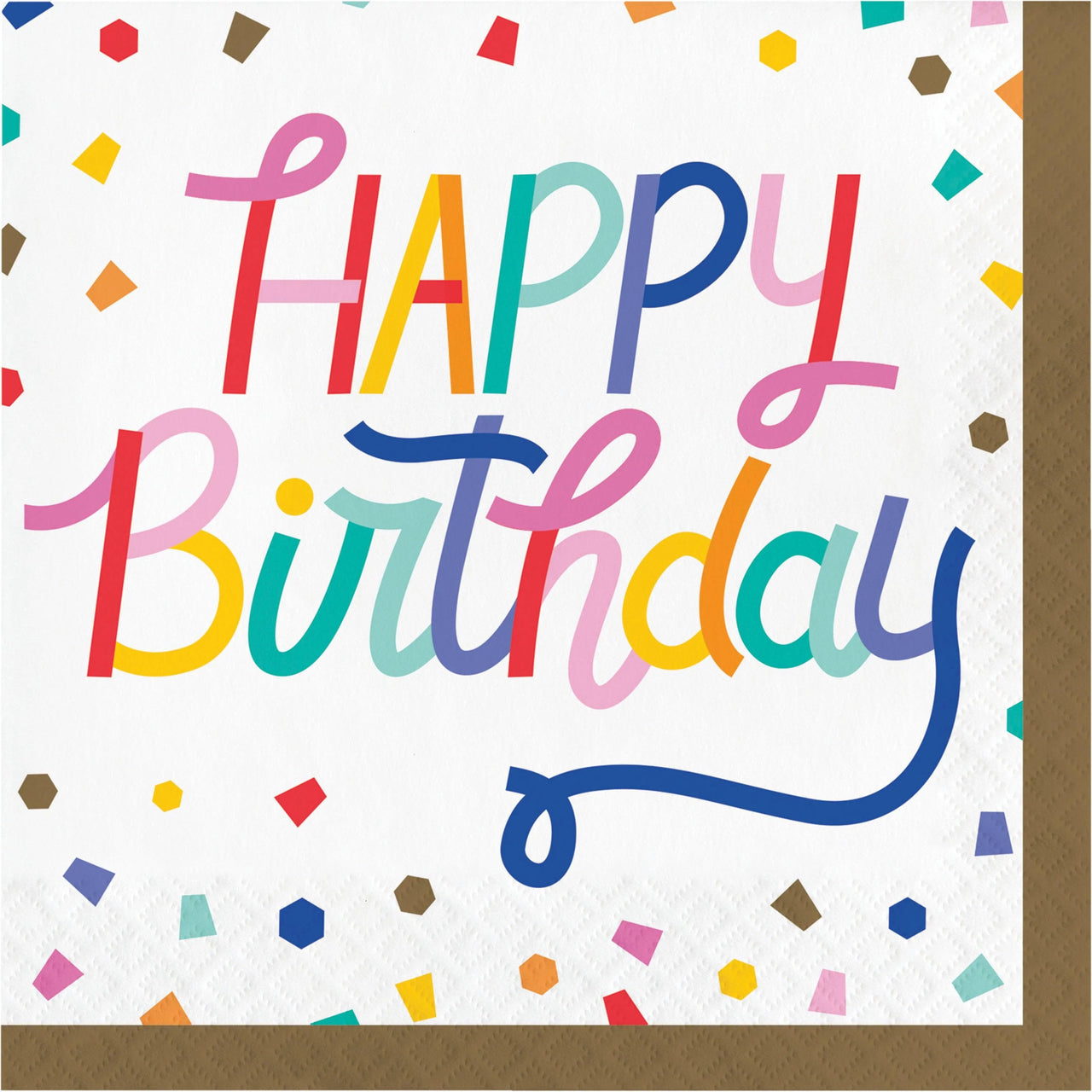 Bulk Case of Birthday Confetti Luncheon Napkin