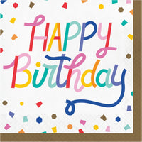 Bulk Case of Birthday Confetti Luncheon Napkin