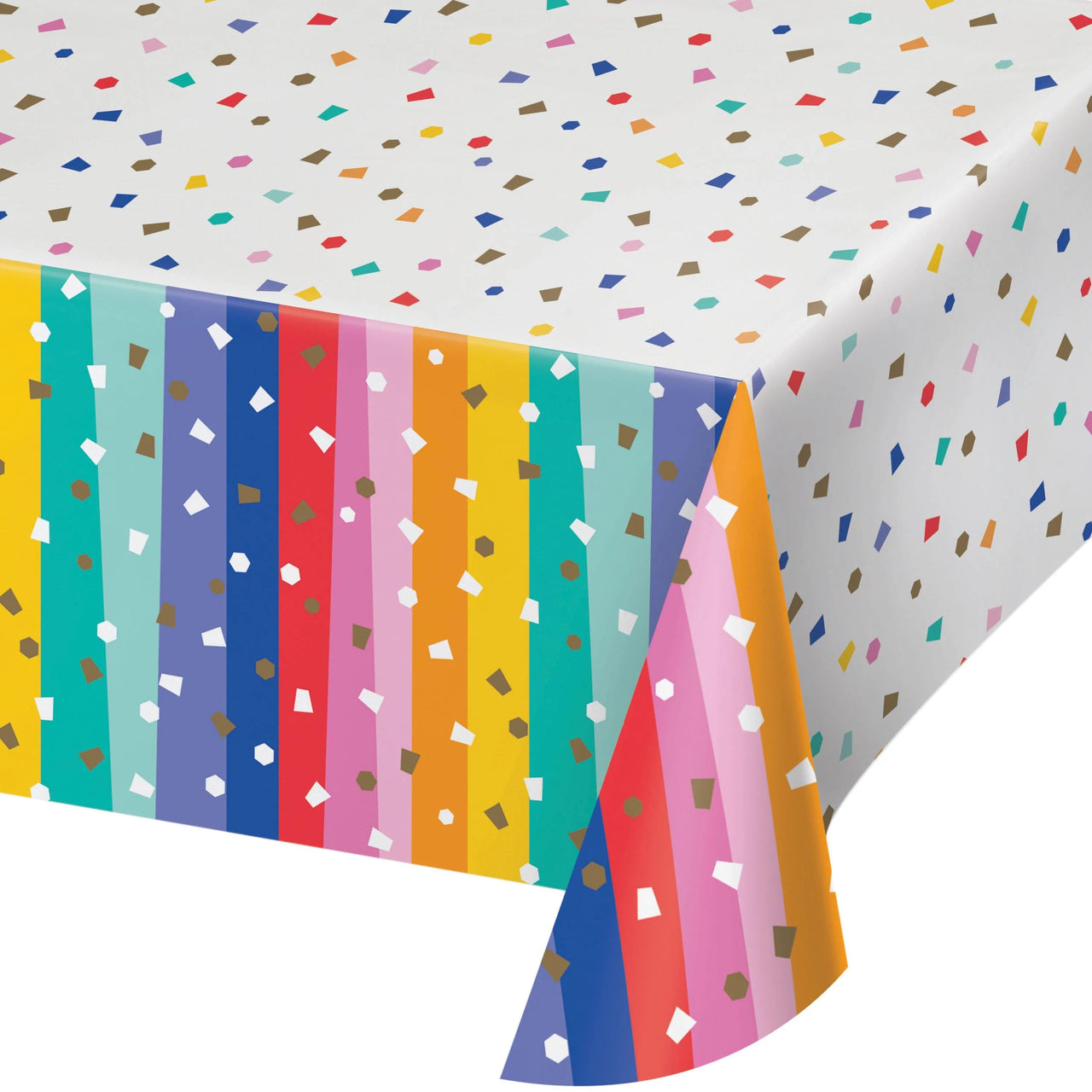 Bulk Case of Birthday Confetti Tablecover, Paper 54"x102"