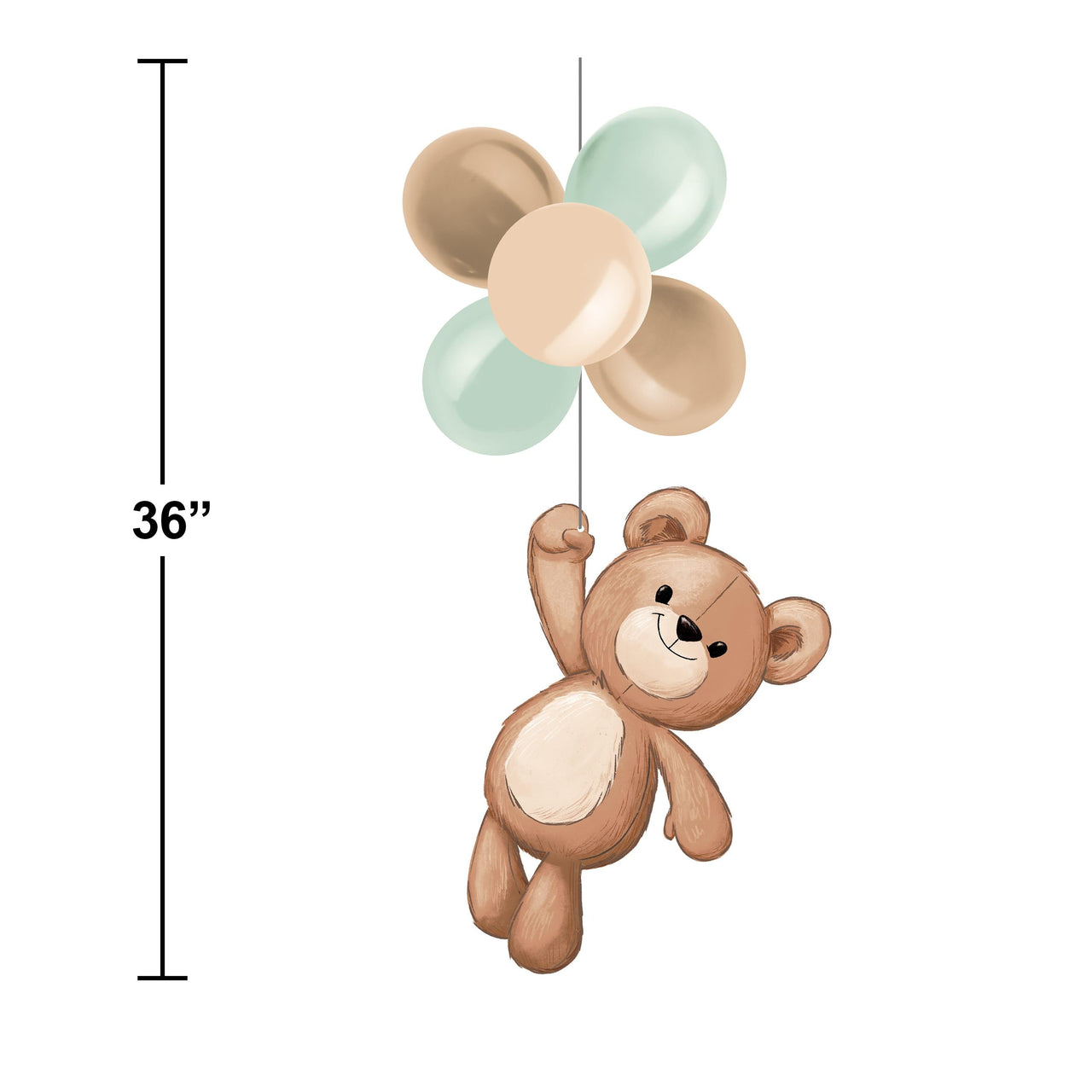 Bulk Case of Teddy Bear Hanging Decor w/ Latex