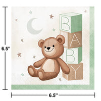 Bulk Case of Teddy Bear Luncheon Napkin