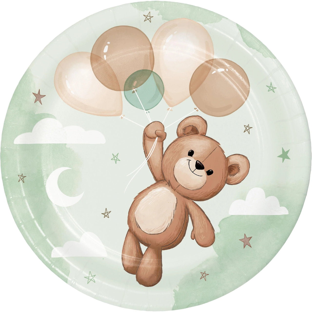 Bulk Case of Teddy Bear 6.75 Inch Dessert Plate