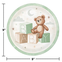 Bulk Case of Teddy Bear 8.75 Inch Dinner Plate