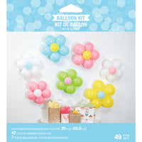 Bulk Case of Flower Power Balloon Wall Decoration Kit