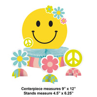 Bulk Case of Flower Power Honeycomb Centerpiece w/ Stands